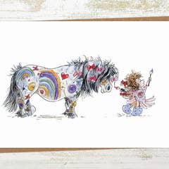 Pony Nut Hand Crafted Greeting Card