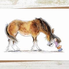 Pony Nut Hand Crafted Greeting Card