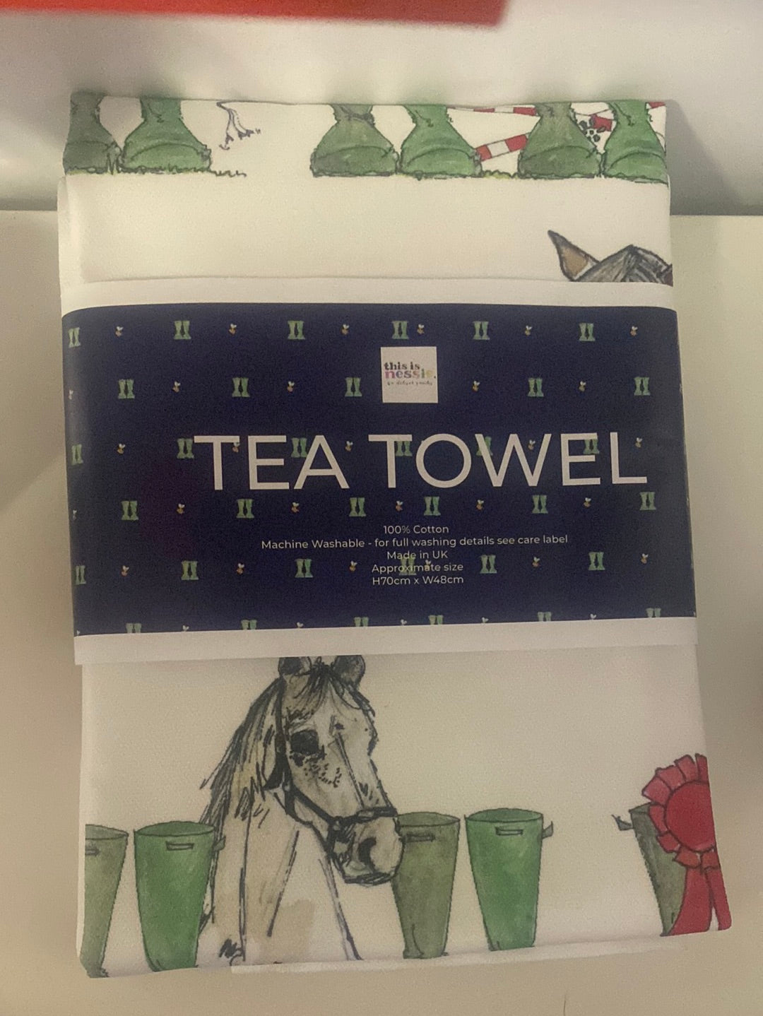 “I’m in a stable relationship” tea towel
