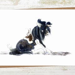 Pony Nut Hand Crafted Greeting Card