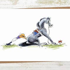Pony Nut Hand Crafted Greeting Card