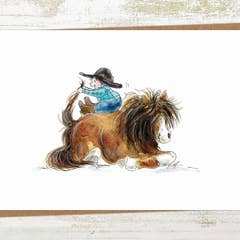 Pony Nut Hand Crafted Greeting Card